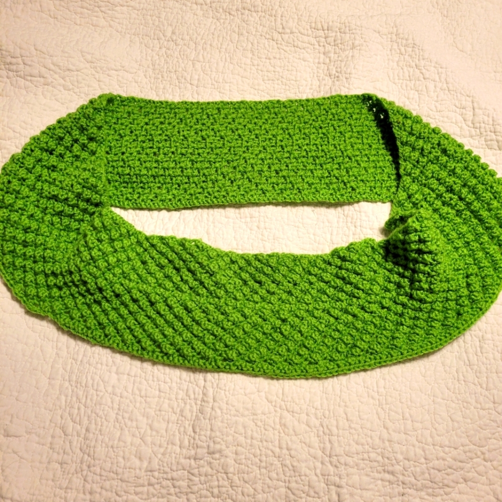 Handmade Spring Berry Infinity Scarf